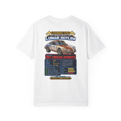 Vintage Racing T-Shirt — "Project Lunar Outlaw" Car Graphic