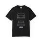 Porsche Blueprint Tee — "Lunar Outlaw" Vintage Car Line Art T-Shirt