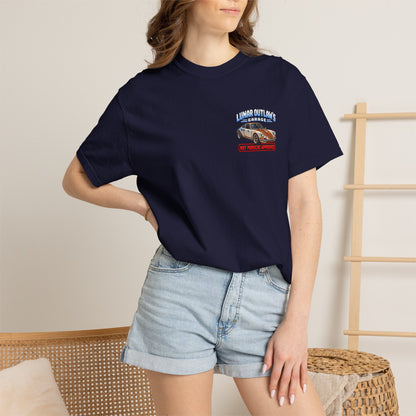 Vintage Racing T-Shirt — "Project Lunar Outlaw" Car Graphic