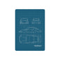 Porsche Blueprint Playing Cards — Retro Car Poker Deck