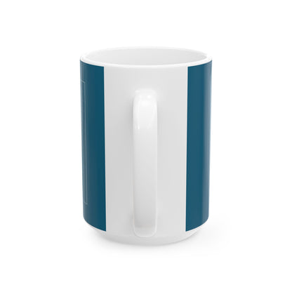 Blueprint Car Mug — Vintage Sports Car Technical Drawing Ceramic Coffee Cup