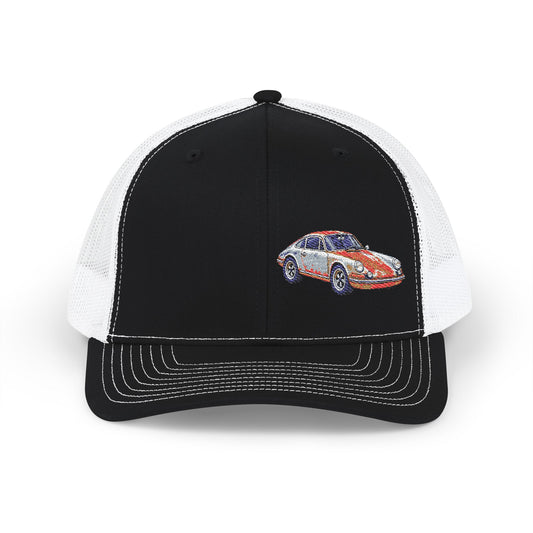 Vintage Sports Car Trucker Cap – Embroidered Classic Car Snapback