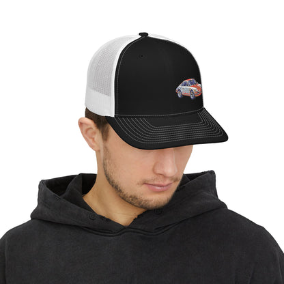 Vintage Sports Car Trucker Cap – Embroidered Classic Car Snapback