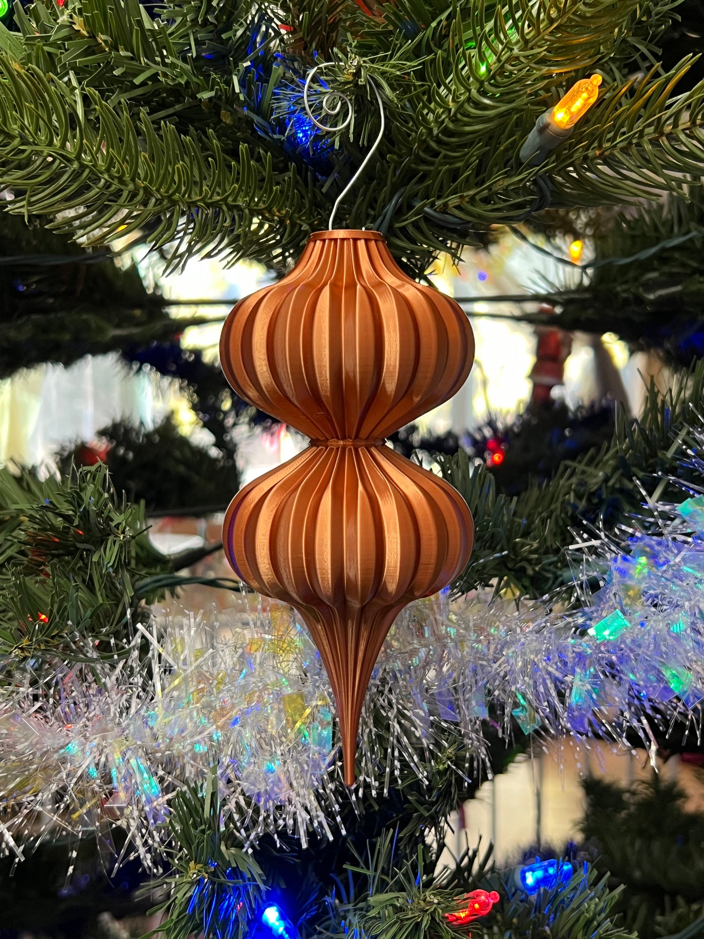 1940s Inspired Retro Tree Geometric Ornaments