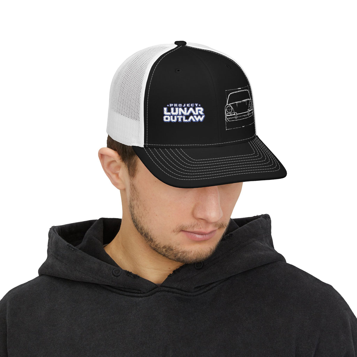 Lunar Outlaw Trucker Cap - Vintage Car Snapback Hat