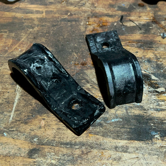 Forged carbon fiber upper radiator mounts (pair)
