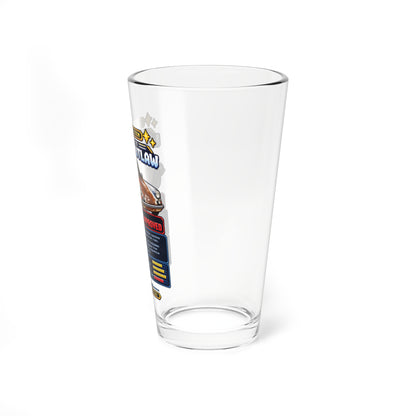 Mixing Glass - Project Lunar Outlaw Car Graphic Pint Glass (16oz)