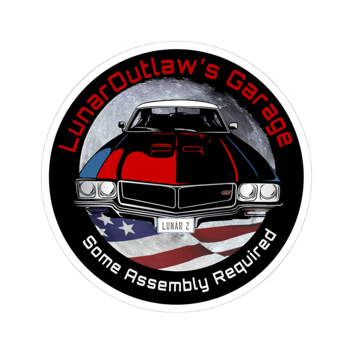 LunarOutlaw's Garage 4x4 sticker