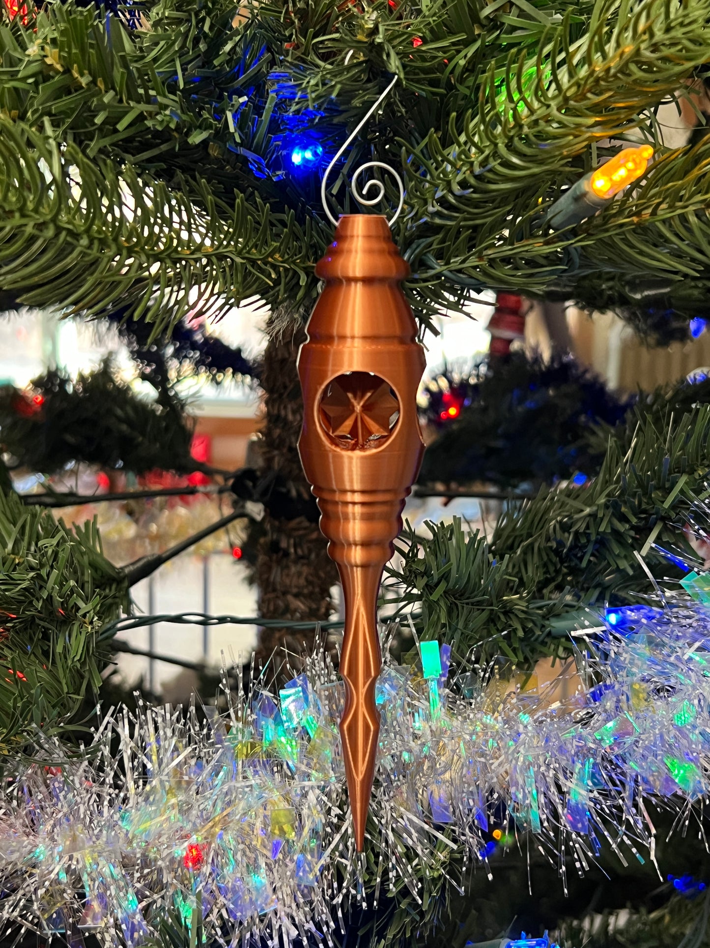 1940s Inspired Retro Tree Geometric Ornaments