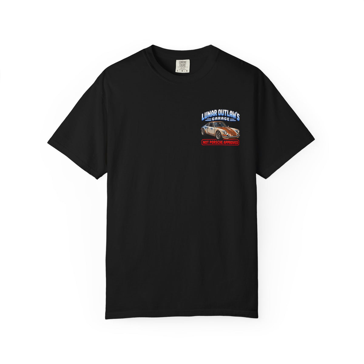 Vintage Racing T-Shirt — "Project Lunar Outlaw" Car Graphic