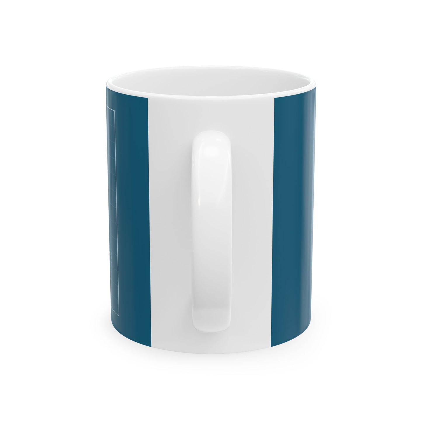 Blueprint Car Mug — Vintage Sports Car Technical Drawing Ceramic Coffee Cup