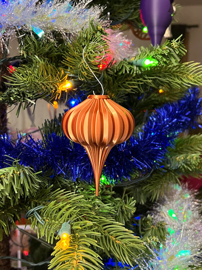 1940s Inspired Retro Tree Geometric Ornaments