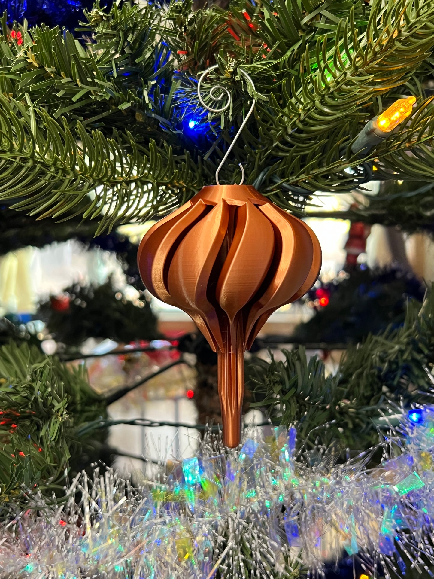 1940s Inspired Retro Tree Geometric Ornaments