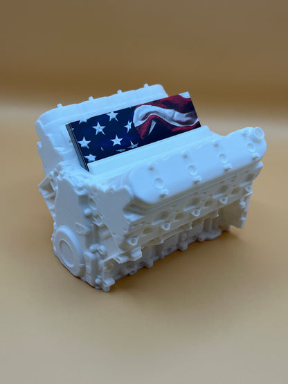 HD LS V8 With Heads Business Card Holder