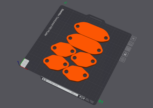 Chevy Small Block Exhaust Ports Block Off Kit (STL Download)