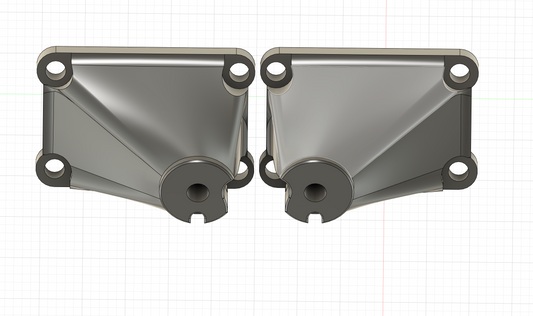 1989+ Toyota Supra 1UZ-FE engine mounts. (STEP Download)