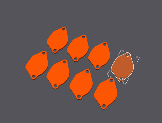 Chevy Big Block Exhaust Ports Block Off Kit (STL Download)