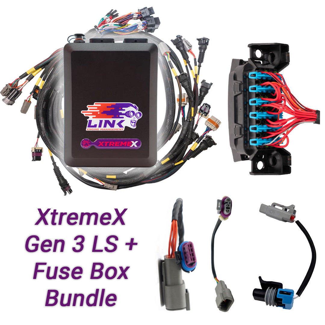 Gen3 LS Drive-By-Wire Bundle: G4X XtremeX ECU + LS Engine Harness + Fuse Box bundle